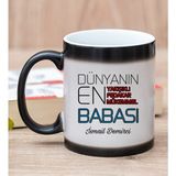 Hediye Dükkanı Kişiye Özel Dünyanın En İyi Babası Sihirli Kupa Bardak