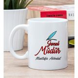 Hediye Dükkanı Kişiye Özel Genel Müdür Beyaz Kupa Bardak