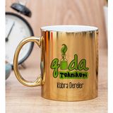 Hediye Dükkanı Kişiye Özel Gıda Teknikeri Gold Kupa Bardak