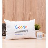 Hediye Dükkanı Kişiye Özel Google Tasarım Esprili Beyaz Kupa Bardak ve Dikdörtgen Yastık