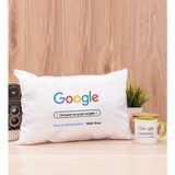 Hediye Dükkanı Kişiye Özel Google Tasarım Esprili Yeşil Kupa Bardak ve Dikdörtgen Yastık