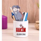 Hediye Dükkanı Kişiye Özel Hakim Seramik Kalemlik