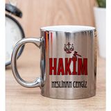 Hediye Dükkanı Kişiye Özel Hakim Silver Kupa Bardak