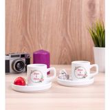 Hediye Dükkanı Kişiye Özel Iki Isimli Çiftlere Özel Ikili Concept Türk Kahvesi Fincanı