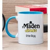 Hediye Dükkanı Kişiye Özel Maden Mühendisi Mavi Kupa