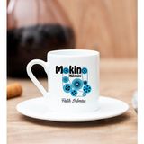 Hediye Dükkanı Kişiye Özel Makine Mühendisi Beyaz Türk Kahvesi Fincanı