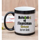 Hediye Dükkanı Kişiye Özel Muhasebe ve Finansman Öğretmeni Sihirli Kupa Bardak
