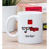 Hediye Dükkanı Kişiye Özel Optisyen Baskılı Beyaz Kupa Bardak