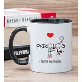 Hediye Dükkanı Kişiye Özel Psikolog Siyah Kupa Bardak