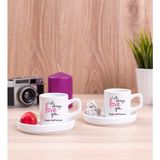 Hediye Dükkanı Kişiye Özel Sevgililere Özel Baskılı Ikili Concept Türk Kahvesi Fincanı