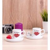 Hediye Dükkanı Kişiye Özel Sevgililere Özel Tarihli ve Isimli Ikili Concept Türk Kahvesi Fincanı