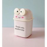 Hediye Fikri Kişiye Özel Pembe Renk Kurbağa Kalemlik Masaüstü Düzenleyici 21X14.5X14.8 cm Sert Plastik - 1 Adet - 5 x 14,8 cm