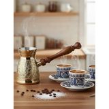 Hediye Fikri Pirinç Cezve 4.75'' (12 Cm) – 3-4 Kişilik Türk Kahvesi Cezvesi Gold - Antik Altın