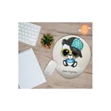 Hediye Kapımda Kişiye Özel Erkek Yazılı Şapkalı Panda Temalı Mouse Pad Bilek Destekli