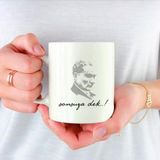 Hediye Kesesi Atatürk Sonsuza Dek Baskılı Porselen Beyaz Kupa Bardak HK2306