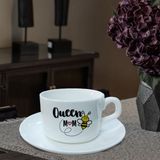 Hediye Kesesi Kişiye Özel Anneler Günü Queen Mom Temalı Fincan Hk2646