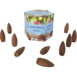 Hediye Kesesi Kokonat (Coconut) Geri Akış Şelale 10'lu Tütsü Mumu - Renkli