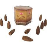 Hediye Kesesi Misk (Musk) Geri Akış Şelale 10'lu Tütsü Mumu - Renkli