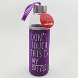 Hediye Kesesi Renkli Kılıflı Cam Su Şişesi 500 ml