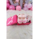 hediye Kişiye Özel Tasarlanabilen İsimli Pembe Bebek Patik (Premium,Hediye Kutulu,Not Yazılabilir)