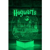 Hediye Kovanı 3d Harry Potter Hogwarts Hediyesi 3 Boyutlu Led Lamba