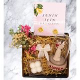 Hediye Kutusu - Melek Cam Fanus & Bubble Mum