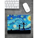 Hediye Labs Van Gogh Yıldızlı Gece De Çocuklar Baskılı Dikdörtgen Mouse Pad Bskbzr