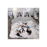 hediye nevresim Stray Kids 3d Baskılı Çift Kişilik Nevresim Takımı renkli 200 x 220