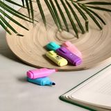 Hediye Ofisi Mini Fosforlu Kalem Seti 6'lı Pastel Renkli Öğrenci Işaretleyici HO0184 H011A
