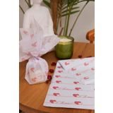 Hediye Paketleme Kağıdı: 10 Adet Yüksek Kaliteli Özel Kalp Yolu Baskılı Pelur 17gr.Pelur Kağıtlarımızla Şık Hediyeler Hazırlayın 24*34CM