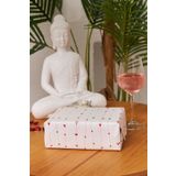Hediye Paketleme Kağıdı: 30 Adet Yüksek Kaliteli Özel Kalp Yolu Baskılı Pelur 17gr.Pelur Kağıtlarımızla Şık Hediyeler Hazırlayın 24*34CM