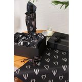 Hediye Paketleme Kağıdı,Çeyiz Damat Bohça Paketi: 50 Adet Yüksek Kaliteli Özel Damat Baskılı Pelur 17gr.Siyah Pelur Kağıtlarımızla Şık Çeyizler Hazırlayın 34*48CM
