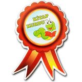 Hediye Panayırı 10 Adet Kitap Kurdu Pvc Kabartma Sticker Etiket 5 x 7,5 cm