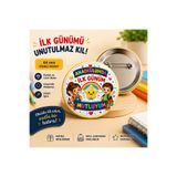 Hediye Panayırı Anaokulumda İlk Günüm Mutluyum Rozeti 44 mm İğneli Yaka Rozeti 10'lu Paket | Anaokulu İlk Gün Hatırası