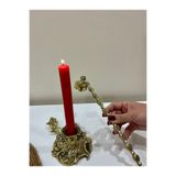 hediye PİRİNÇ DÖKÜM MUMLUK VE MUM SÖNDÜRÜCÜ TAKIMI EV SUNUMU EV DEKORASYONU SUNUM ÇEYİZ
