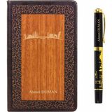 Hediye Rengi 50135 İsme Özel İstanbul Temalı Premium Küçük Boy Kalem ve Defter Seti