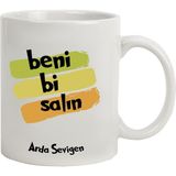 Hediye Rengi Isme Özel beni Bi Salın Temalı kupa Bardak - Beyaz