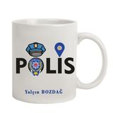 Hediye Rengi İsme Özel Polis Temalı M2 Kupa Bardak