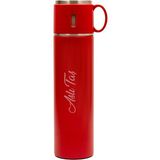Hediye Rengi Isme Özel Premium Çelik Bardak Özellikli Termos 580 ml - Renk Seçenekli - 590 ml - Kırmızı
