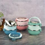 Hediye Rüzgarı Paslanmaz Çelik Çift Katlı Yemek Kabı - Sızdırmaz Ve Okul, Iş Ve Seyahat Için Ideal Lunch Box Sefer Tasıı
