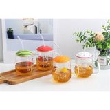 Hediye Vakti Cam Pipetli Kupa Kırmızı 420 ml
