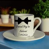 Hediye Vakti Damatlara Özel Isimli Kahve Fincanı - Renkli - 99 ml