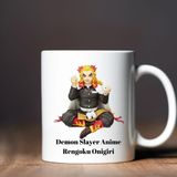 Hediye Vakti Demon Slayer Anime Rengoku Onigiri Tasarımlı Kupa Bardak