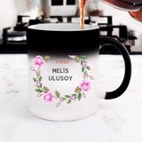Hediye Vakti Kadınlar Günü Hediyesi Kişiye Özel Sihirli Kupa - Beyaz - 300 ml