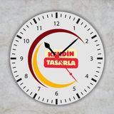 Hediye Vakti Kişiselleştirilebilir Resimli Ve İsimli Metal Saat - Özel Tasarım Hediye Duvar Saati