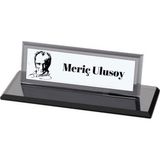 Hediye Vakti Kişiye Özel Atatürk Sluetli Kristal Masa Isimliği