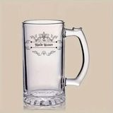 Hediye Vakti Kişiye Özel Isim Yazılı Cam Bira Bardağı | Özel Tasarım Kulplu Bira Kupası - Şeffaf - 500 ml
