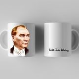 Hediye Vakti Kişiye Özel Mustafa Kemal Atatürk Resimli Kupa Bardak