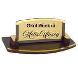 Hediye Vakti Kişiye Özel Öğretmen Masa İsimliği – Ahşap Zarif Tasarım