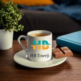 Hediye Vakti Kurumsal Hediye Logo Baskılı 2li Türk Kahve Fincanı Seti - Renkli - 99 ml